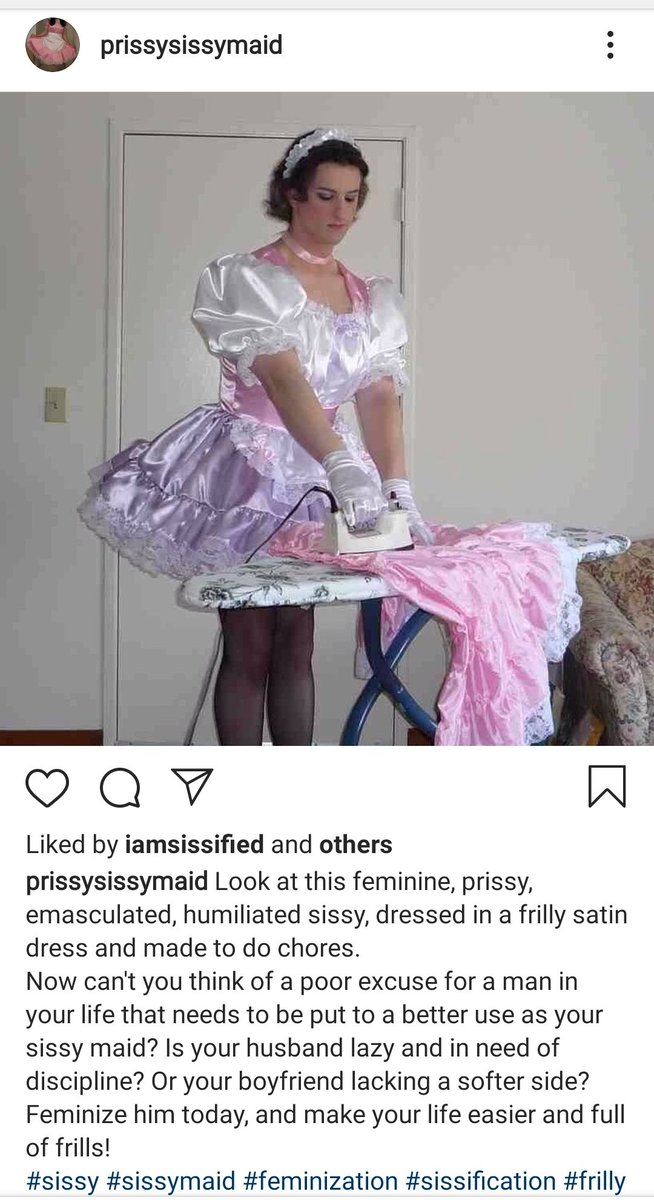 These are from the sissification hashtag on Instagram, which has more than 100k posts.Men are fetishizing female oppression, and these fetishes are included, by definition, under the transgender category.