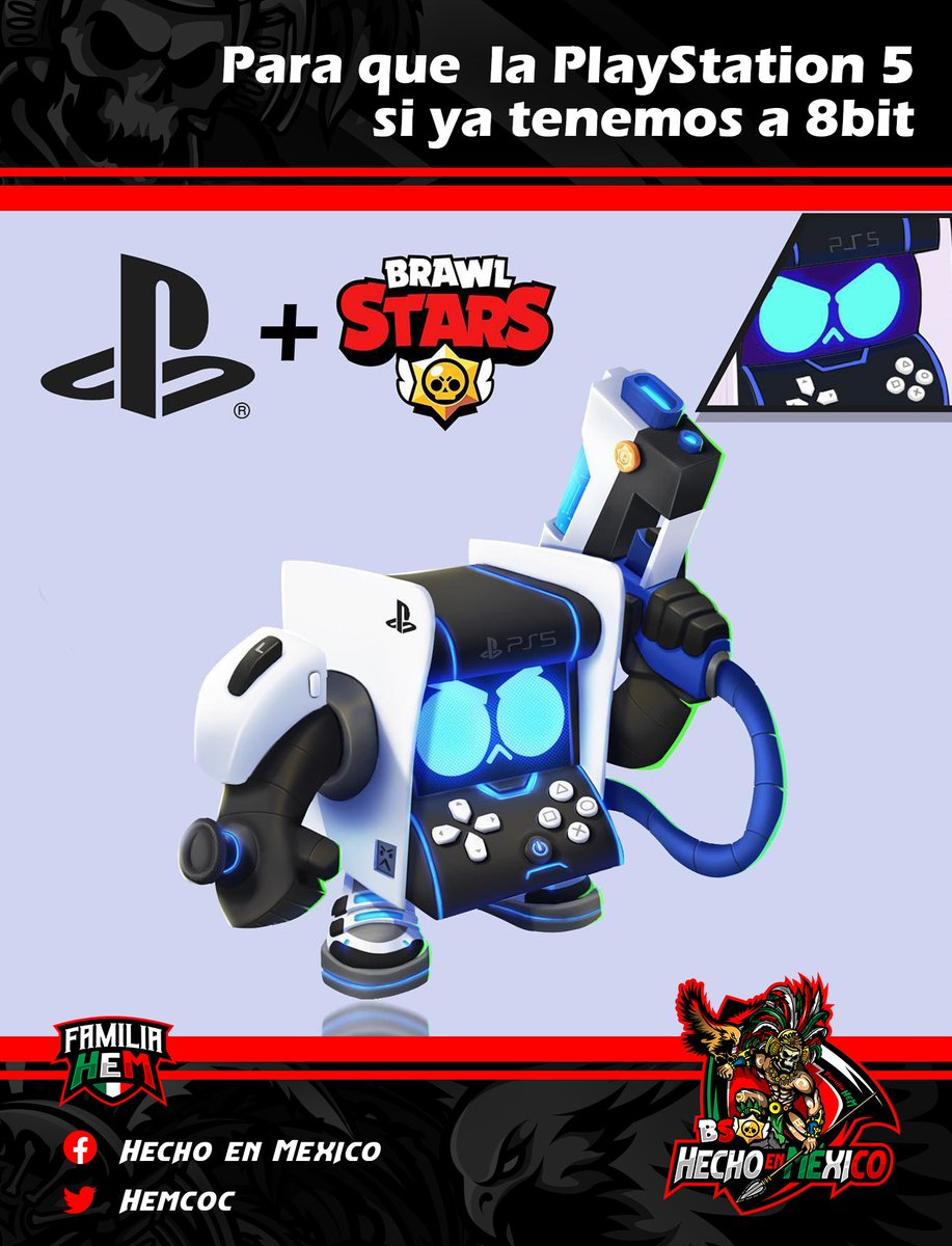 Ustedes con que se quedan el play 5 o 8bit ?😂
#BrawlStars 
#SomosHem