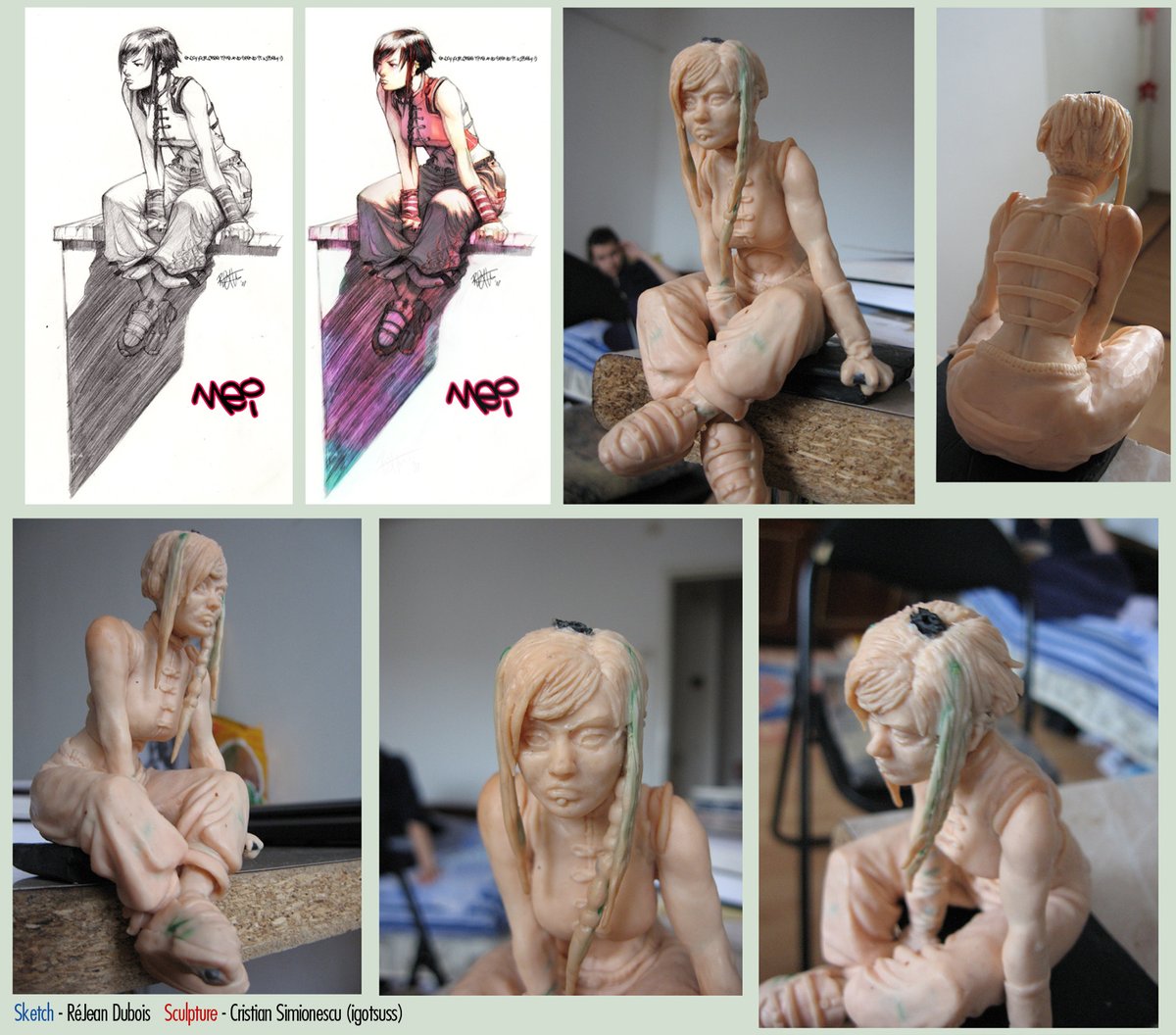 OC Mei Ning over the years. Sculpt by https://t.co/EJhtfZppXu 