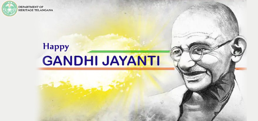 Glowing Tributes to the Father of the Nation! #HeritageTelangana #GandhiJayanthi