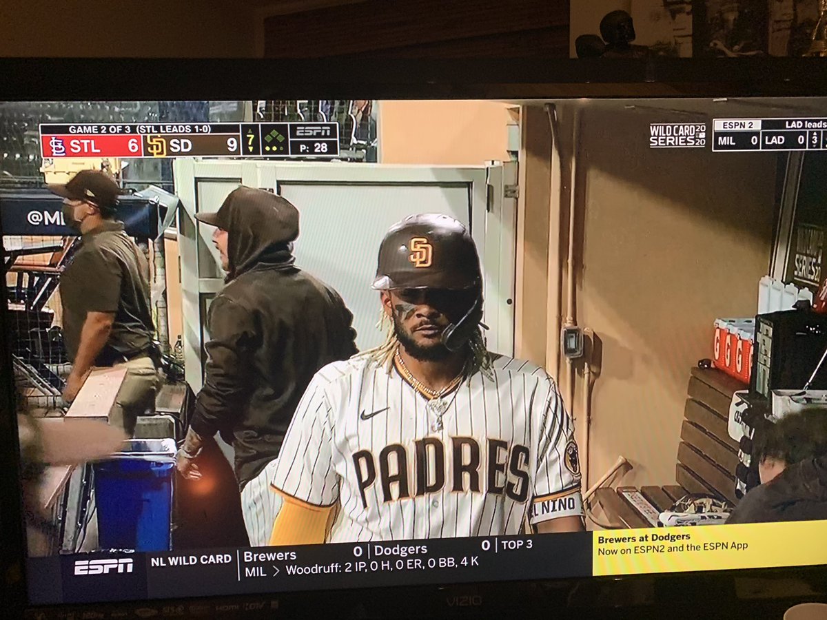 Alex__Monaco's tweet photo. OH MY GOSH I HIT SEND ON THIS TWEET AND WE NOW HAVE ANOTHER SLAM DIEGO PADRES HOME RUN!!! Tatis does it again Padres on a Lakers 2nd quarter type run the whole city of San Diego is BANGING POTS AND PANS!!! #Since06 #StillHere #SanDiego #MLBPlayoffs ๐ฅ๐ฅ๐ฅ๐ฅ๐ฅ https://t.co/fqHbEzsiFm