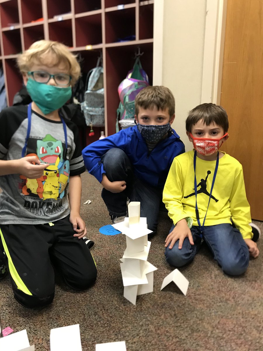 STEM Castles using index cards -  harder than it looks!