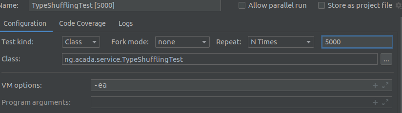 lawalspeaks's tweet photo. Just stumbled on this cool IntelliJ feature that provides the ability to run a test N times. #IntelliJTips #IDEA . https://t.co/o4NuobLxJY