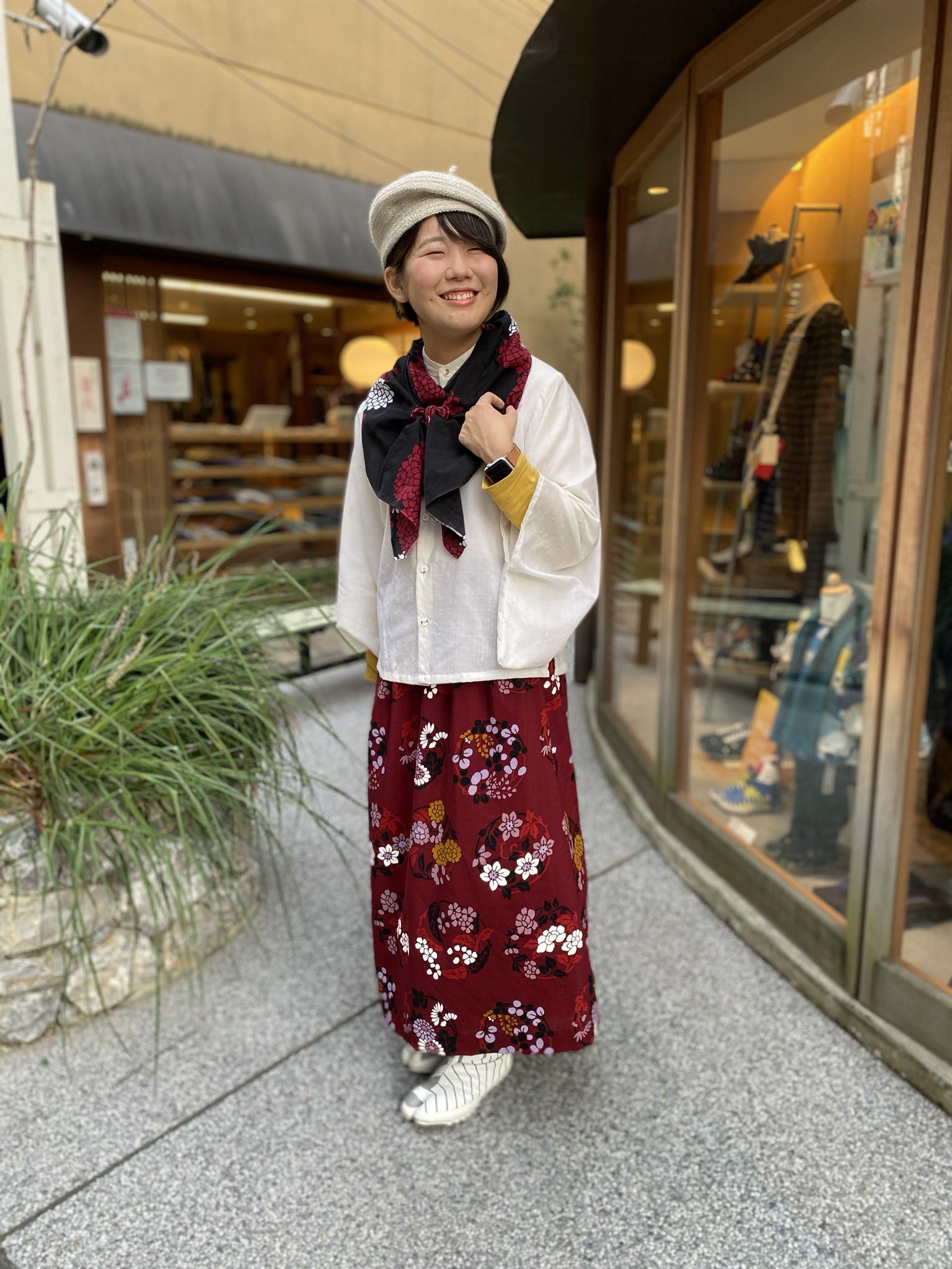 sousou モスリン双筒衣 タグ付き】SOU・SOU モスリン 双筒衣 スカート