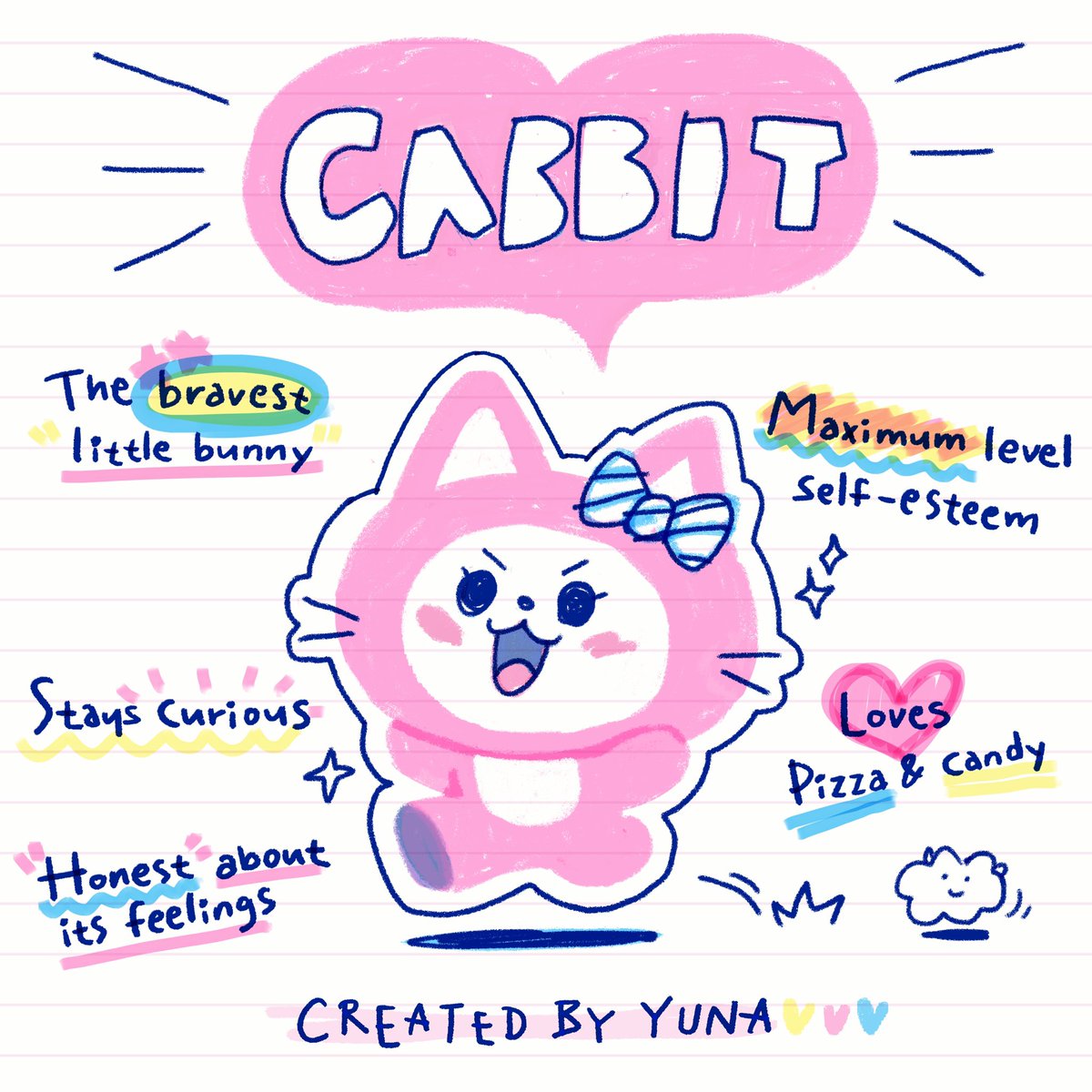 Say hello to Yuna's lifelong friend, CABBIT! CABBIT is all the