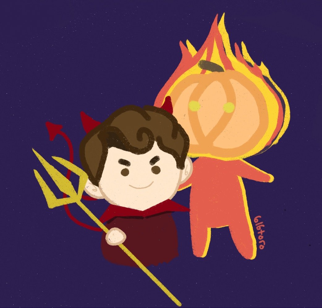 spacemoonblues's tweet photo. Didn't post it earlier but here's my spooky #buckytoro or should I say spookytoro πππ₯ and yes..... bucky stole Namor's trident π±
#marvel
#buckybarnes
#tororaymond https://t.co/2d2JrJApBh