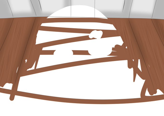 描いてるCG集の背景、最後に書き足したからキャラのレイヤー非表示にしたらどえらいことになってた 