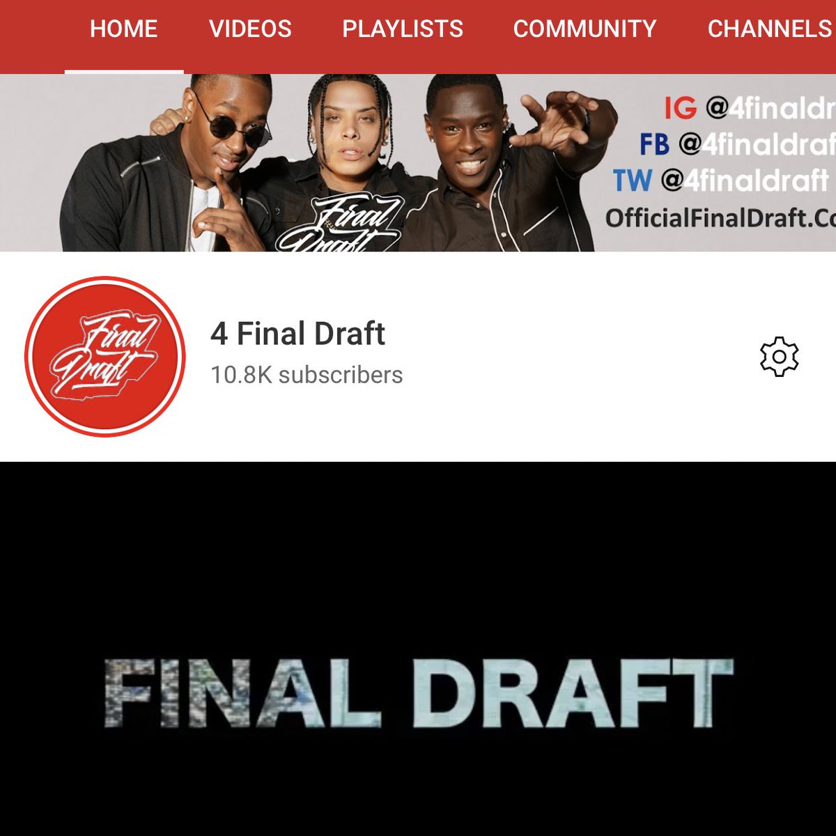 4FinalDraft's tweet photo. Like & Subscribe To Out @YouTube We will drop the Video to “STARTED” when we reach 11k were 10.8k 🙌🏽🙌🏾🙌🏿 Let’s Goo #TeamFinalDraft 👑
https://t.co/QWsCsrztwn https://t.co/iQ1qOsNZyy