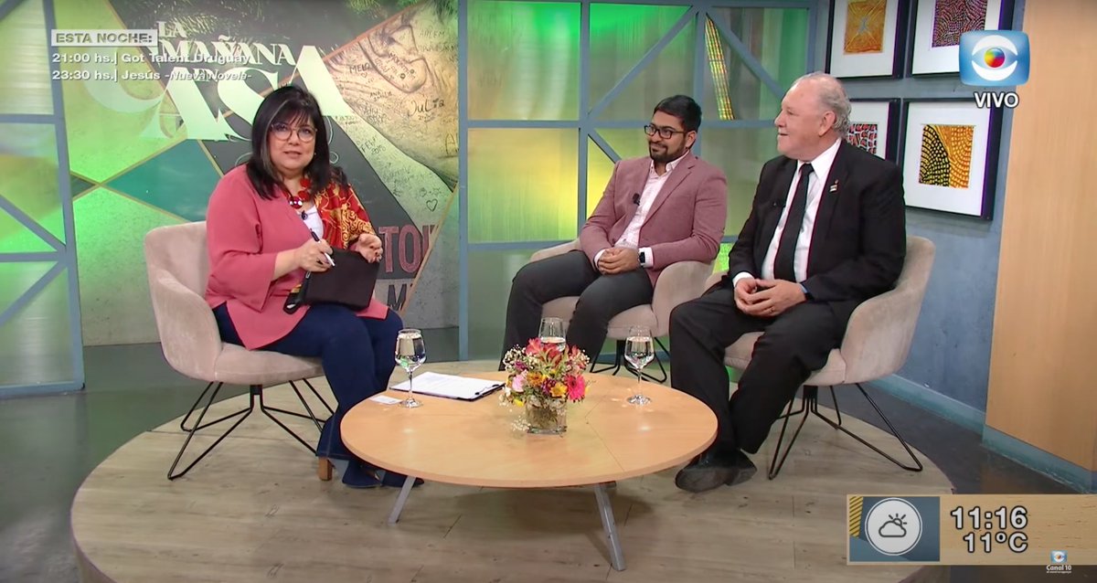 Glimpse of our interview with <a href="/minesobaldia/">María Inés Obaldía</a> from <a href="/canal10uruguay/">Canal 10</a> in the program <a href="/lamananaencasa/">LA MAÑANA EN CASA</a> presenting with <a href="/TritonArelei/">Ricardo Armentano</a> our research on #ArtificialIntelligence in liver transplantation.

VIDEO: youtu.be/CENkzmUnPzc

#ProyectoANII <a href="/ing_biologica/">Ingeniería Biológica</a> <a href="/Udelaruy/">Universidad de la República</a> <a href="/ANIIuy/">ANII - Uruguay</a>