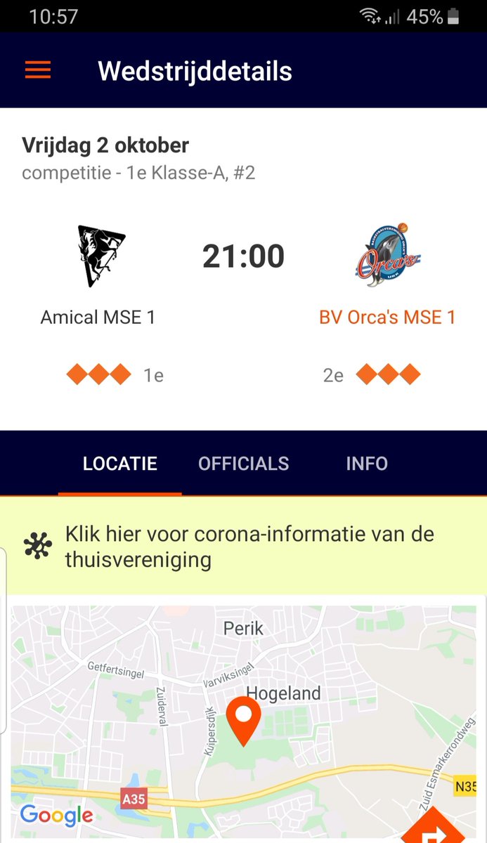 Vanavond de volgende wedstrijden: (wil je de wedstrijden bezoeken, lees dan eerst: amical.nl/Nieuws/Details…)