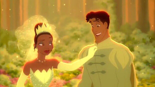 princess tiana and prince naveen.the resemblance on this one