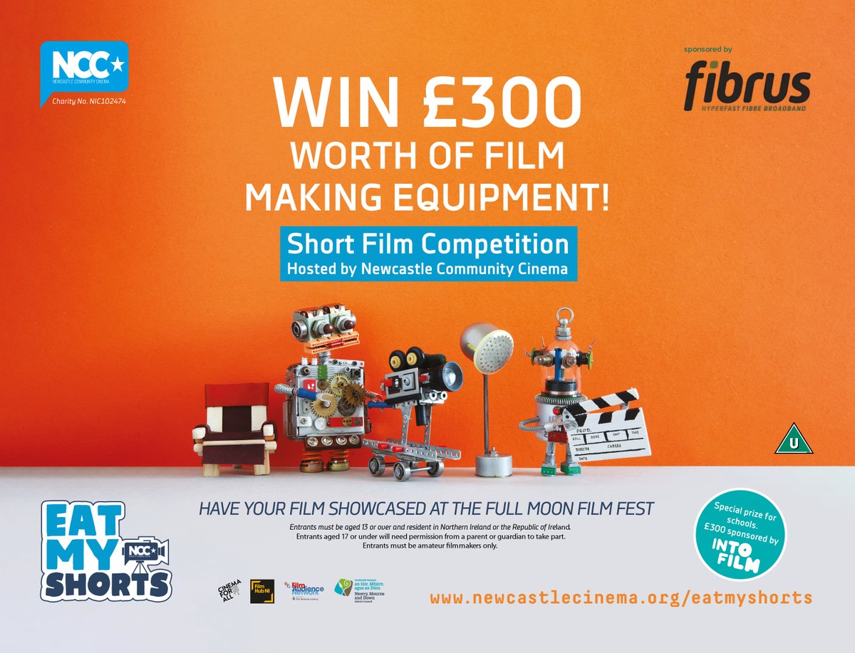 ⚡️1 MONTH⚡️ left to go, to accept entries for our AWESOME 'Eat My Shorts!' short film making competition! Submit your 2 minute masterpieces before the end of October, to be in with a shout of lifting £300 worth of filmmaking equipment! 📽️ newcastlecinema.org/eatmyshorts @FibrusFullFibre