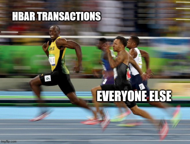 HashgraphSquad's tweet image. #Hedera @hashgraph is blazingly fast. #HashgraphSquad @BarHBARian