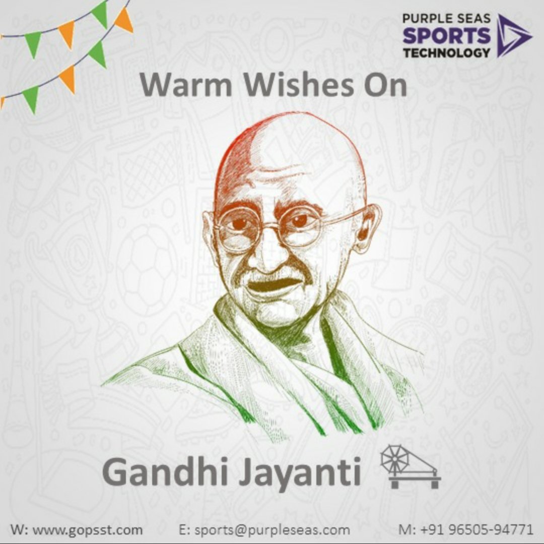 PurpleseaSports's tweet photo. #Gandhi #Jayanti Greetings 😊

#GoPSST #GandhiJayanti https://t.co/g5CGOutQYr