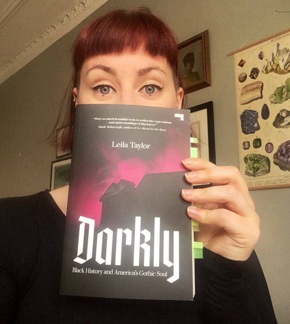 Day 2 of  #31DaysOfFemaleHorror is  @hello_leila’s Darkly from  @RepeaterBooks: a book of essays/memoir/cultural critique of America’s dark gothic heart from a Black, female perspective. One of my books of the year 