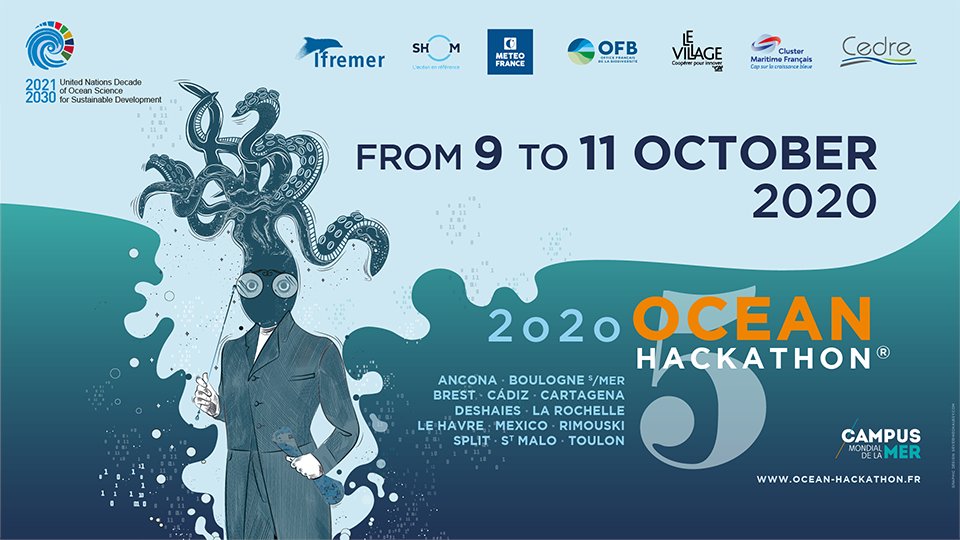#OceanHack D-7!

🏃‍♂️You still have one week left to register for the Ocean Hackathon® in one of the organizing cities.

Environment🏞️, artificial intelligence🤖, safety🛡️, biodiversity🐋, navigation⚓ , ...
Browse the Catalogue of challenges and register on campusmer.fr/Ocean-Hackatho…