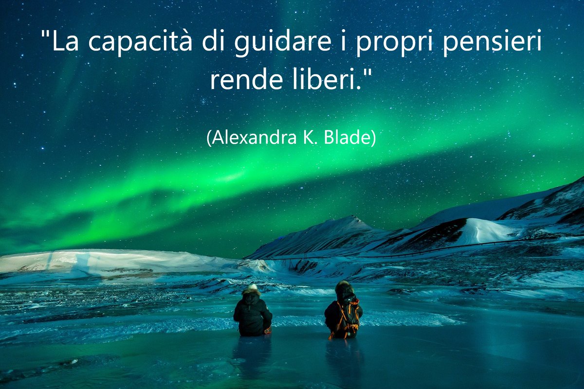 AlexandraBlade's tweet photo. "La capacità di guidare i propri pensieri rende liberi."
(A. K. Blade)
#ispiration #frasi #edenlost #alexandrablade #ifantasy #ioleggofantasy #editor #recensioni #libri #librifantasy #writer #books #BookReview #viaggi https://t.co/RhPJkuudyA