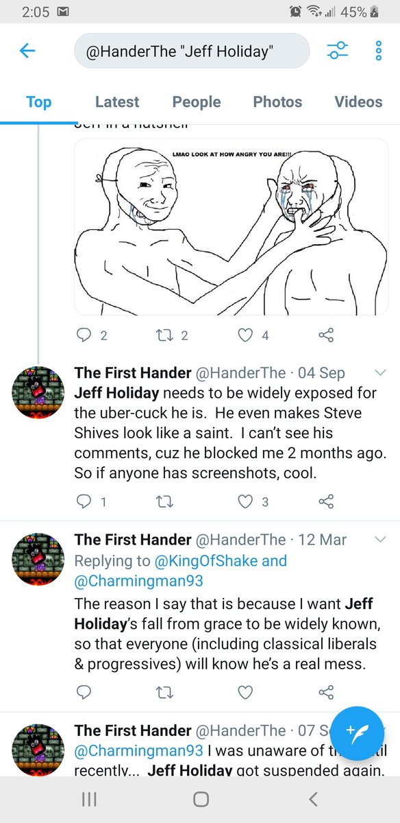 HealthyVagoo's tweet photo. @lordbitememan 2/ A lot of people who hate Jeff will follow me, so I try to double check people's tweets when they follow. This is an example of why I check &amp; why this particular person was blocked. https://t.co/l06emil8h1