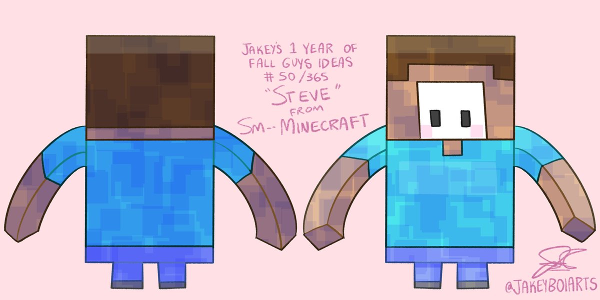 JakeyBoiArts's tweet photo. Jakey’s One Year of Fall Guys Skin Ideas!
# 50/365 “Steve” from @Minecraft!

“Crunch, Crunch, Crunch, Crunch, POP!”

@OliverAge24 @FallGuysGame @Mediatonic #FallGuysGame #Minecraft #SteveForSmash https://t.co/2b60vsZrAf