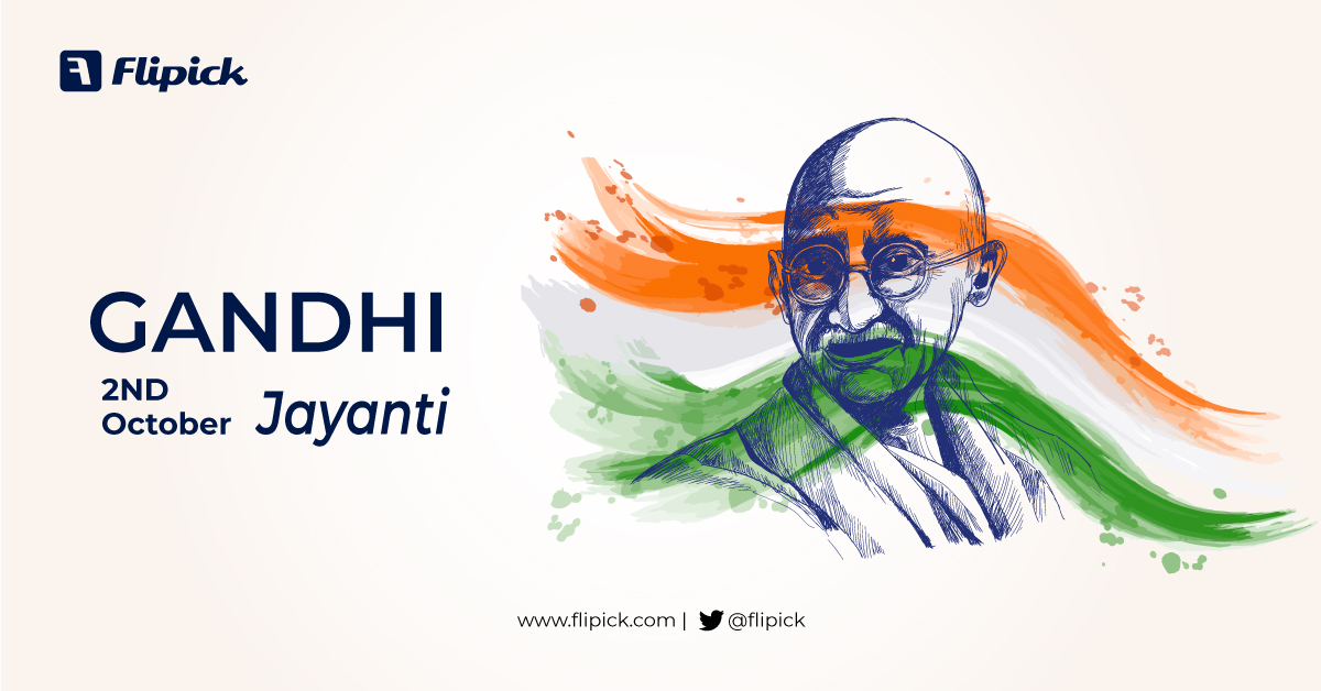 flipick's tweet photo. Flipick wishes everyone a Happy Gandhi Jayanti!
#GandhiJayanti  #GandhiJayanti2020 #Flipick #FatherOfTheNation https://t.co/SkA6ujjtud