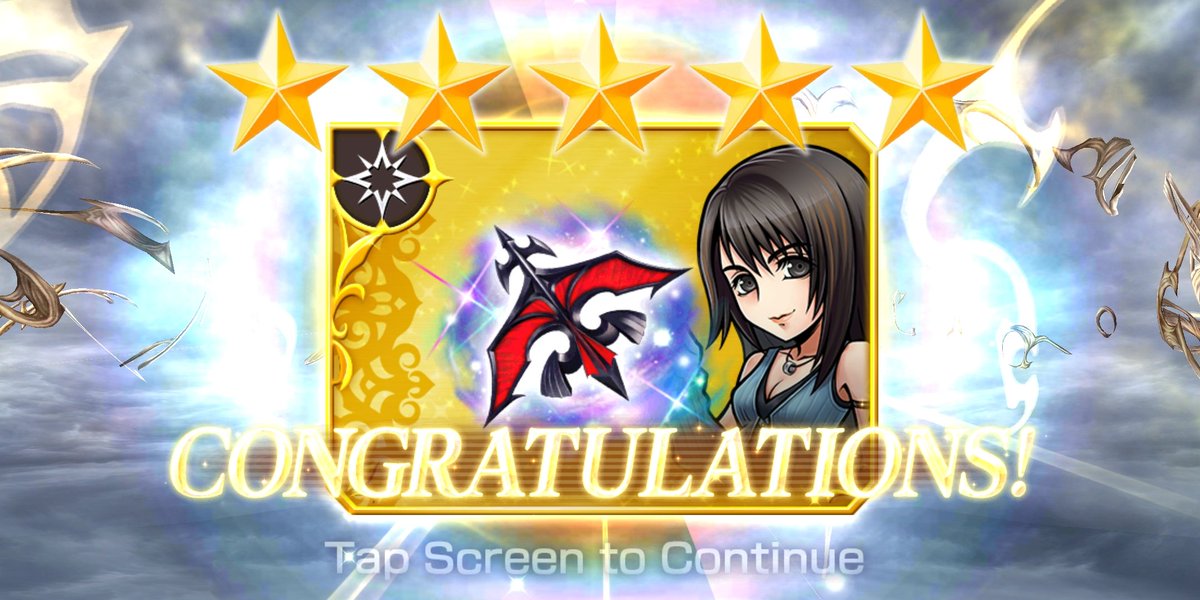Squallcolin's tweet photo. Oh Rinoa! I finally got your LD Weapon at the 1st ticket draw today. I'm so happy!
#dffoo #rinoa #ffviii #ldweapon #gacha #dissidiafinalfantasyoperaomnia #global https://t.co/TtgbTQD5BL
