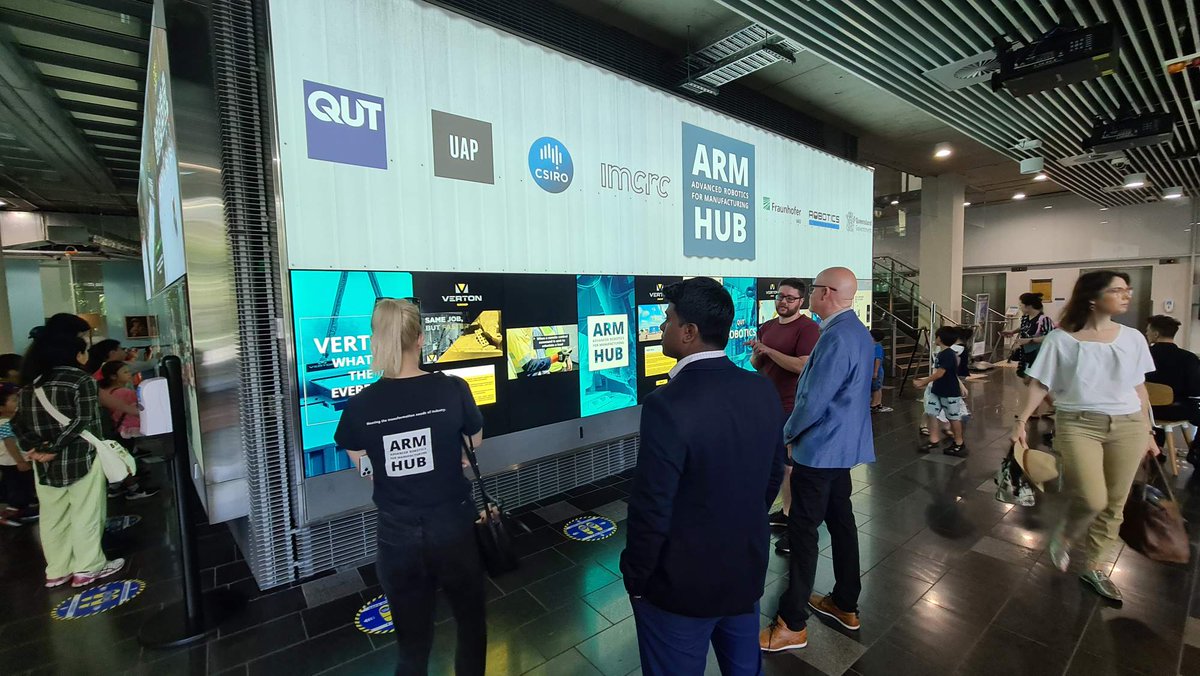 ARMHubAus's tweet image. Thanks for having us @QUTTheCube, we loved being part of 'Robotics in the real world'!
#advancedrobotics #advancedmanufacturing #digitaltransformation #learningfactory #robotfactory