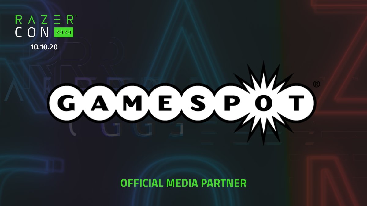 Razer's tweet photo. .@GameSpot is the official media partner for #RazerCon2020. Be sure to give them a follow, and stay up to date on #RazerCon2020 keynote coverage. Remember to join their watch party as the stream goes live! https://t.co/QEkmJCjyzJ https://t.co/QbEpgw1StS