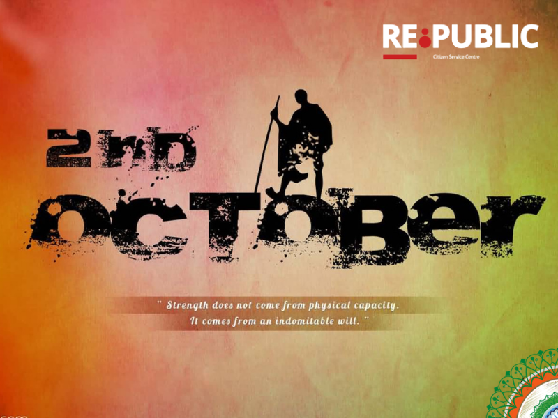 Happiness is when what you think, what you say, and what you do are in harmony. Celebrate the day which marks the importance of non-violence by remembering the great leader &amp; Father Of the Nation. Happy Gandhi Jayanti. republicone.one/happy-gandhi-j…