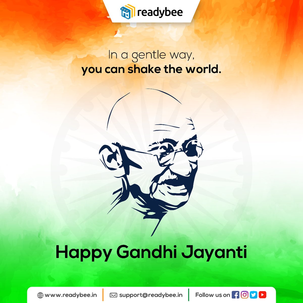Happy Gandhi Jayanti from Team Readybee