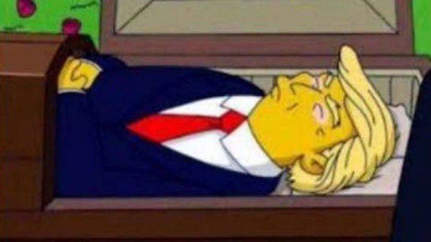 it’s scary how accurate the simpson’s is #TrumpHasCovid