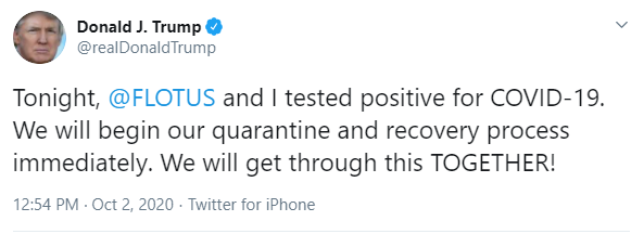 pinoyoncom's tweet photo. President Donald Trump and First Lady Melania Trump
Positive sa Coronavirus!
#Pandemic #Trump https://t.co/GvNPnjBfEz