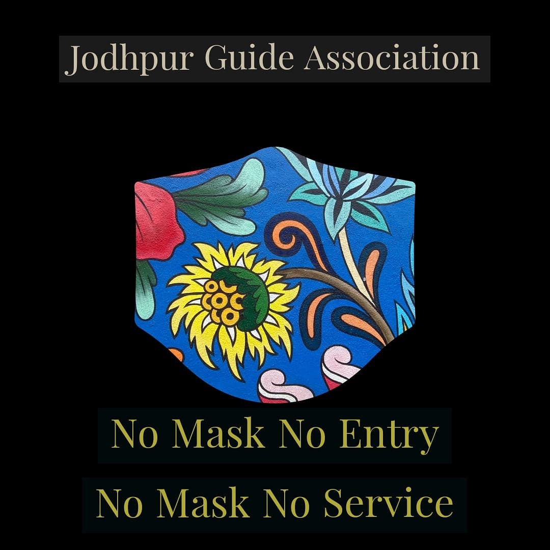 We pray for your safety and your well-being. The district administrator of Jodhpur has requested tourism industry and specially guides to follow the policy of 
'No mask No entry'  'No mask No service'

@NNJodhpur @FortMehrangarh @DCP_JODHPUREAST 
#nomasknoentry 
#nomasknoService