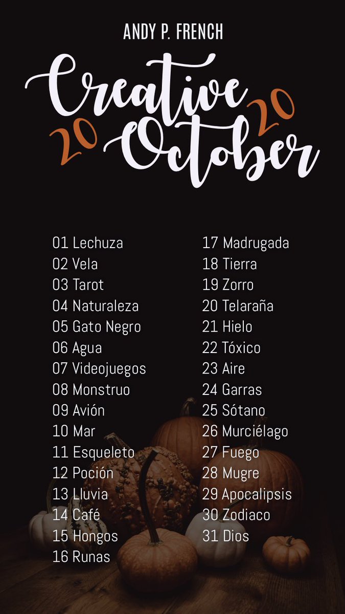 AndyPFrench's tweet photo. Me uno al #writober2020 #inktober2020 en forma de #creativeoctober. Lanzaré un microrrelato acompañado de un boceto todos los días. https://t.co/zj1FdWLSEL