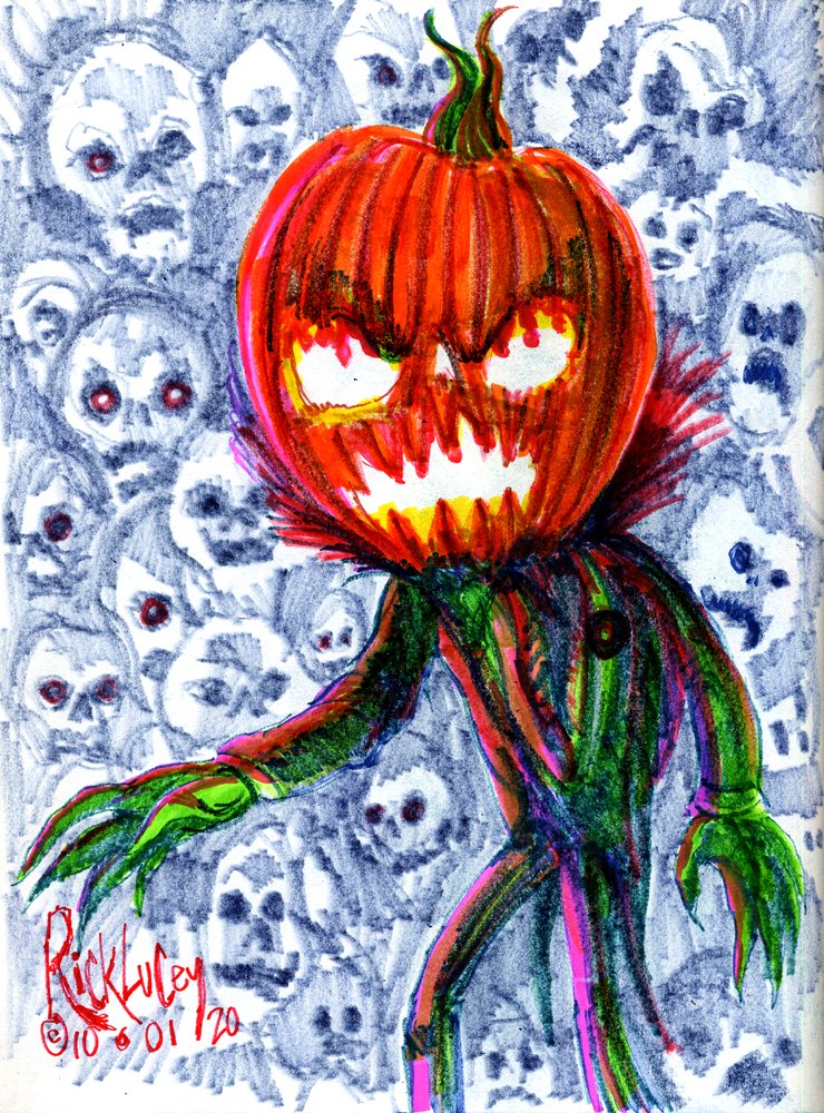 Thedocbot's tweet photo. #rinktober begins today so remember that gang and hey what is this a drawing made of INK #Halloween2020 #halloween #HorrorFamily #jackoking #hallowking #drawrick #drawlloween #drawing #horror #ghosts Chills all! https://t.co/Njy7mnqTcE