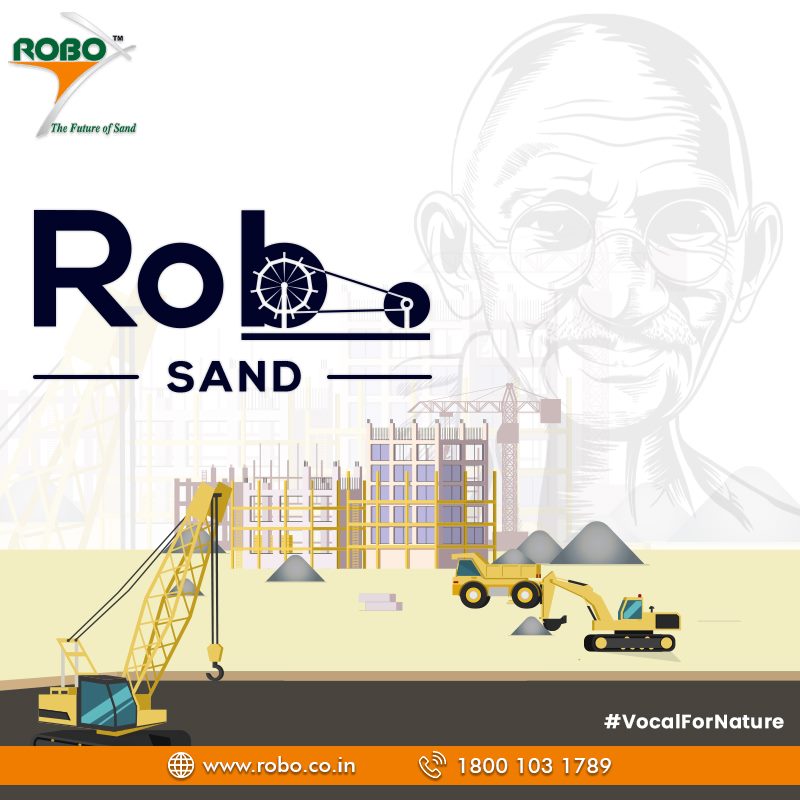 Robo_Sand's tweet photo. This Gandhi Jayanti, let's pledge to shift towards RoboSand as a symbol of The Wheel of Progress and Sustainability.

#HappyGandhiJayanti #RoboSilicon #Construction #WheelOfProgress #Sustainability #RoboSand #VocalForNature #AaoBanayeEkNayaHindustan #SaveRiversUseRoboSand https://t.co/xDm1A6ThBf