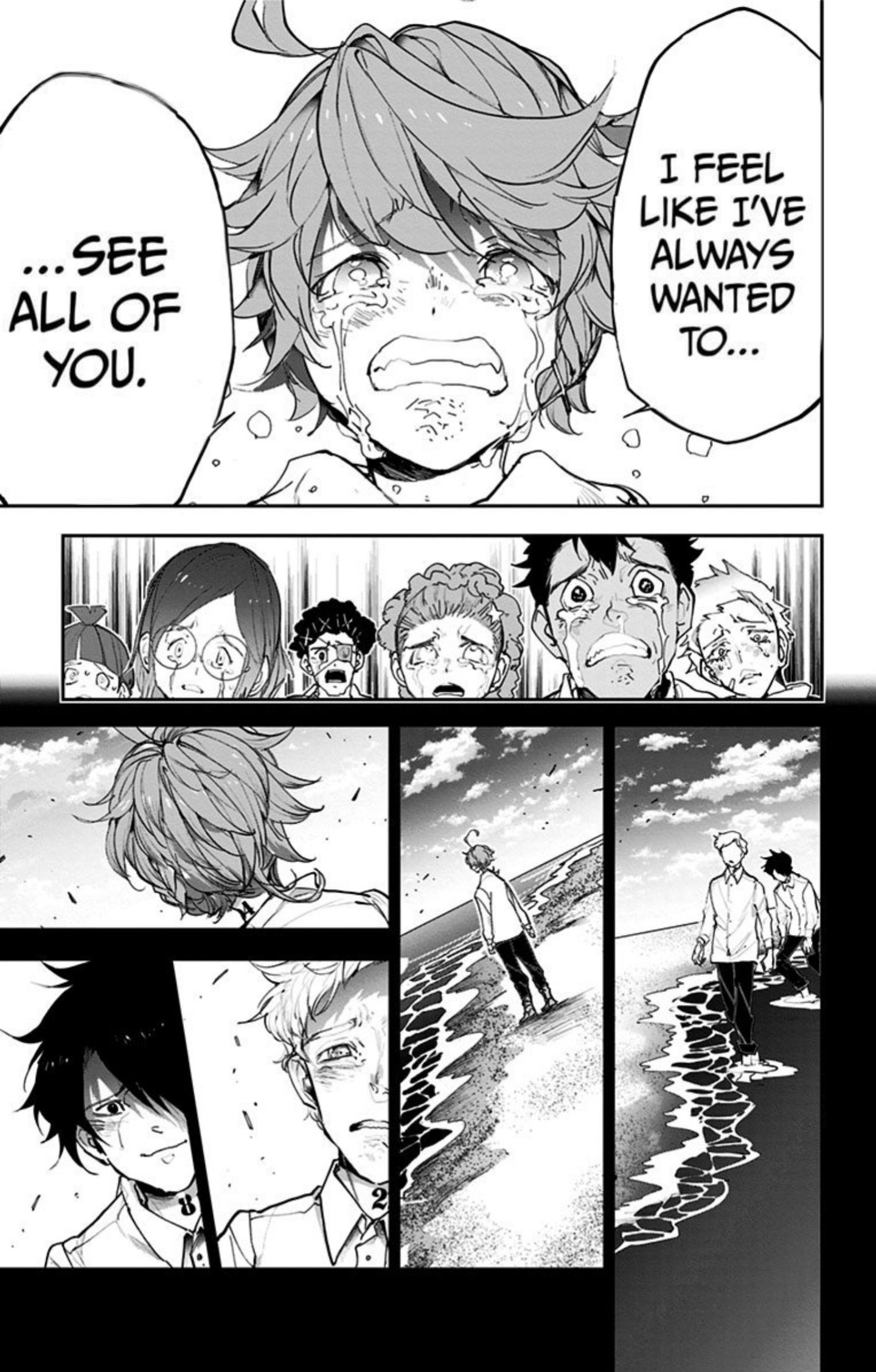 What chapter of The Promised Neverland manga is at the same point