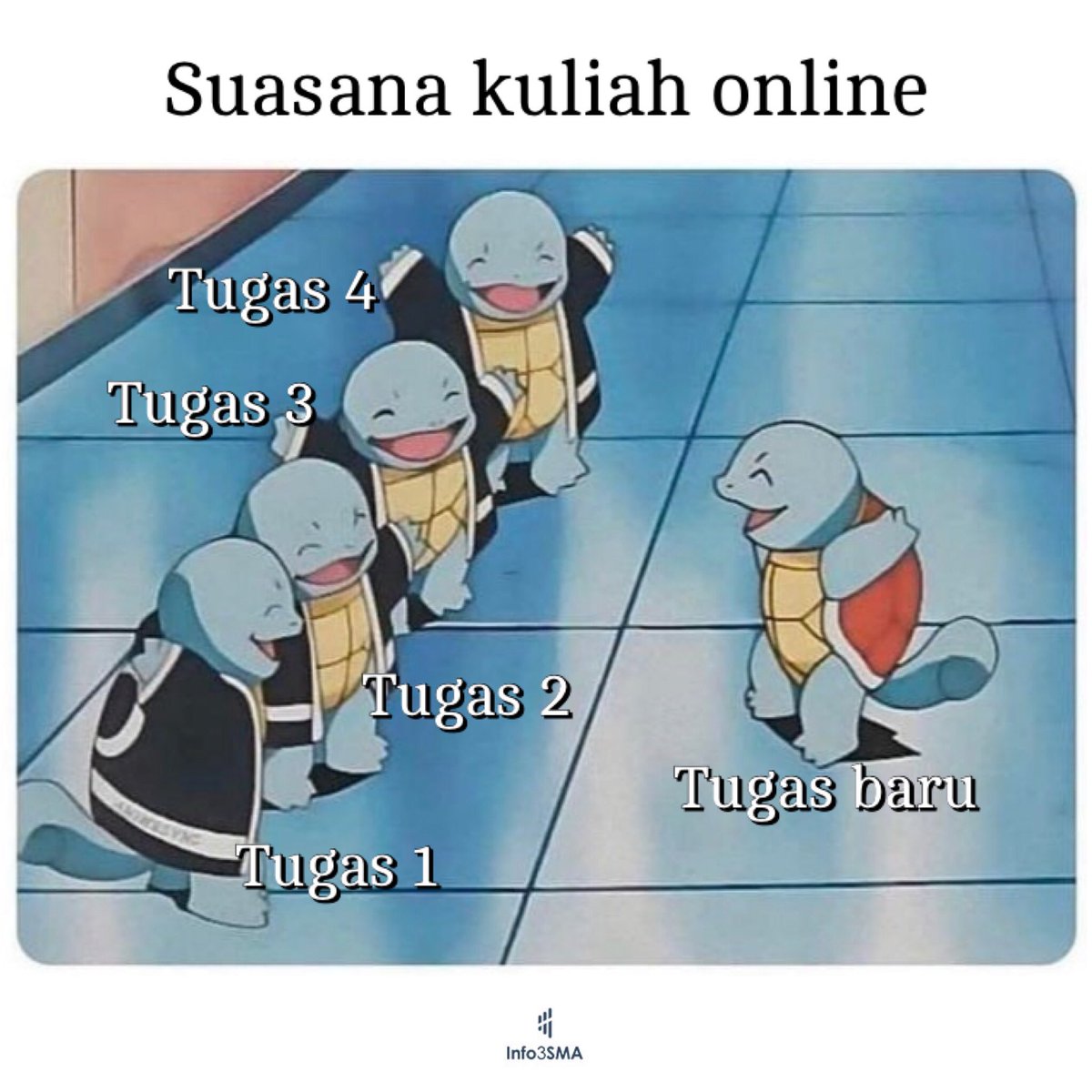 Gitu aja terus sampe tugas beranak pinak sampe punya cucu
