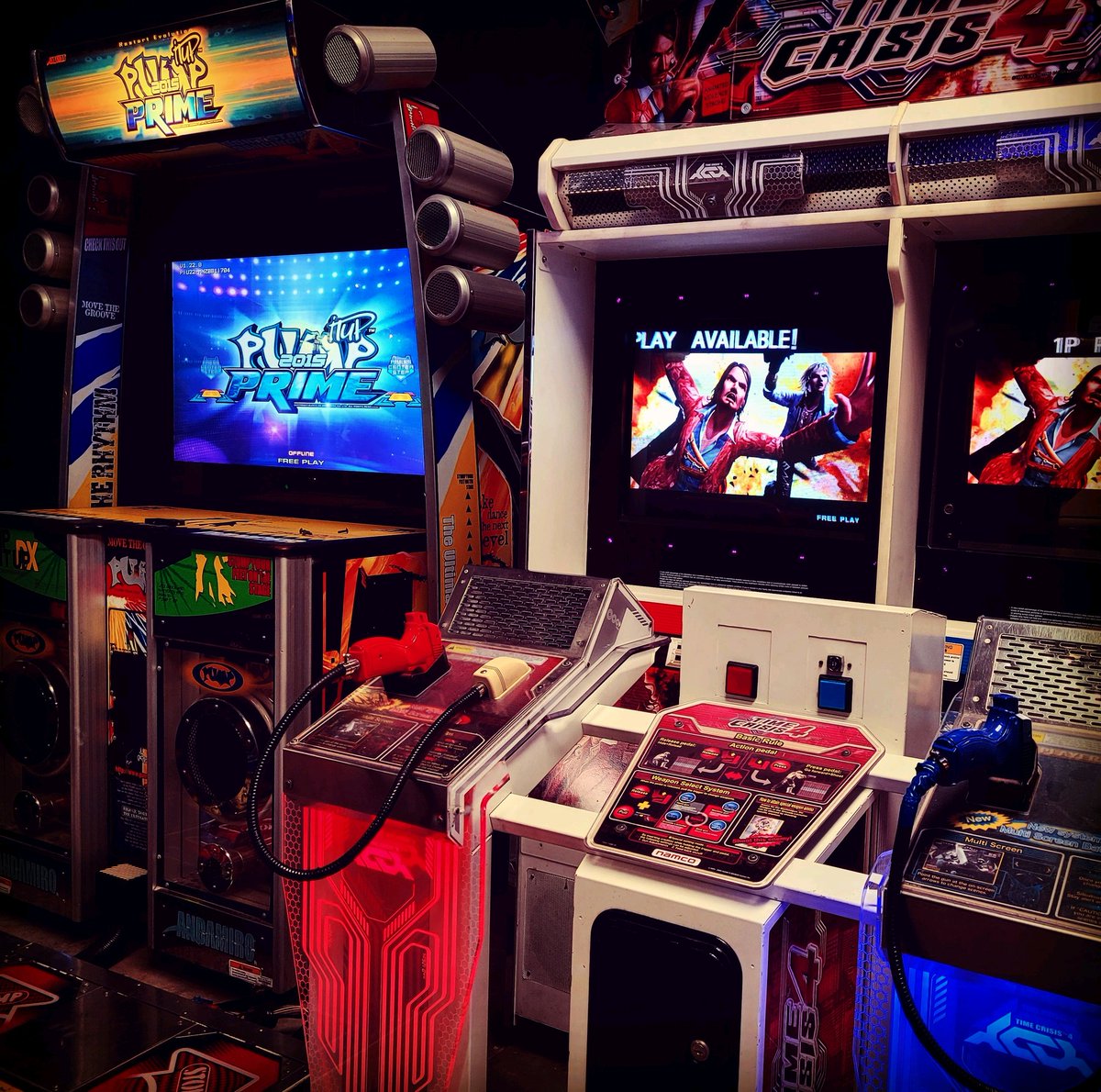 Now Playing at TGL San Marcos Location! Time Crisis 4 and Pump It Up Prime and DDR!!!⠀
#DanceDanceRevolution⠀
#PumpItUp⠀
#TimeCrisis⠀
#TexasGamersLounge ⠀
#arcades4home