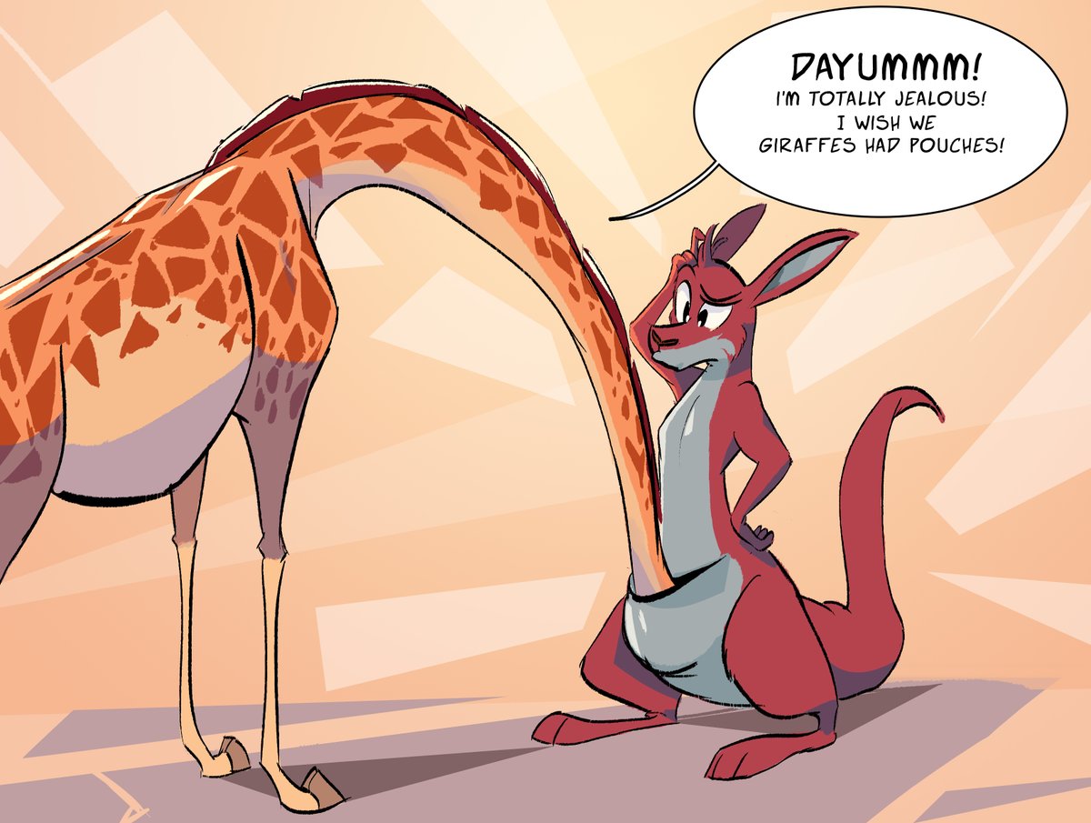 jonathanchimney's tweet photo. Simple lighting commission for @LukeToonyRoo .
Thanks for commissioning me UwU

No...I dont think pouches on giraffes would be a good idea XD. https://t.co/d6ijKeXWuF
