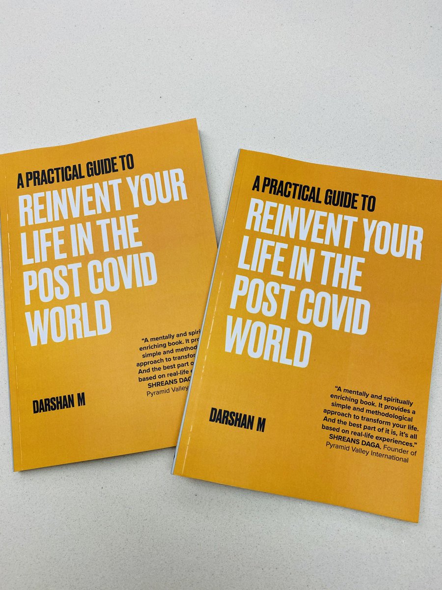 A quick and great read on converting challenges into opportunities and working on one’s self to reestablish with life long learning given any situation. In the picture one for my collection and one for visitors. Congratulations <a href="/darshanm/">Darshan M</a> - will get the book signed when we meet :)