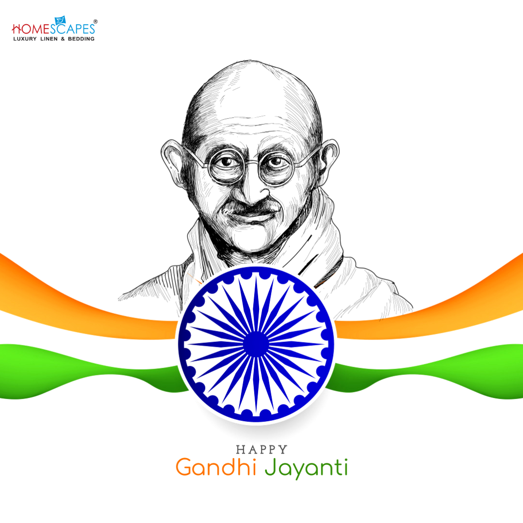 homescapesind's tweet photo. May the spirit of truth and non-violence be with us in this Gandhi Jayanti.
Wishing you a happy Gandhi Jayanti!
.
.
.
.
.
#homescapesindia #gandhijayanti2020 #gandhijayanti #homedecor #luxurylifestyle #luxurybedding https://t.co/BNgY4fI5w2