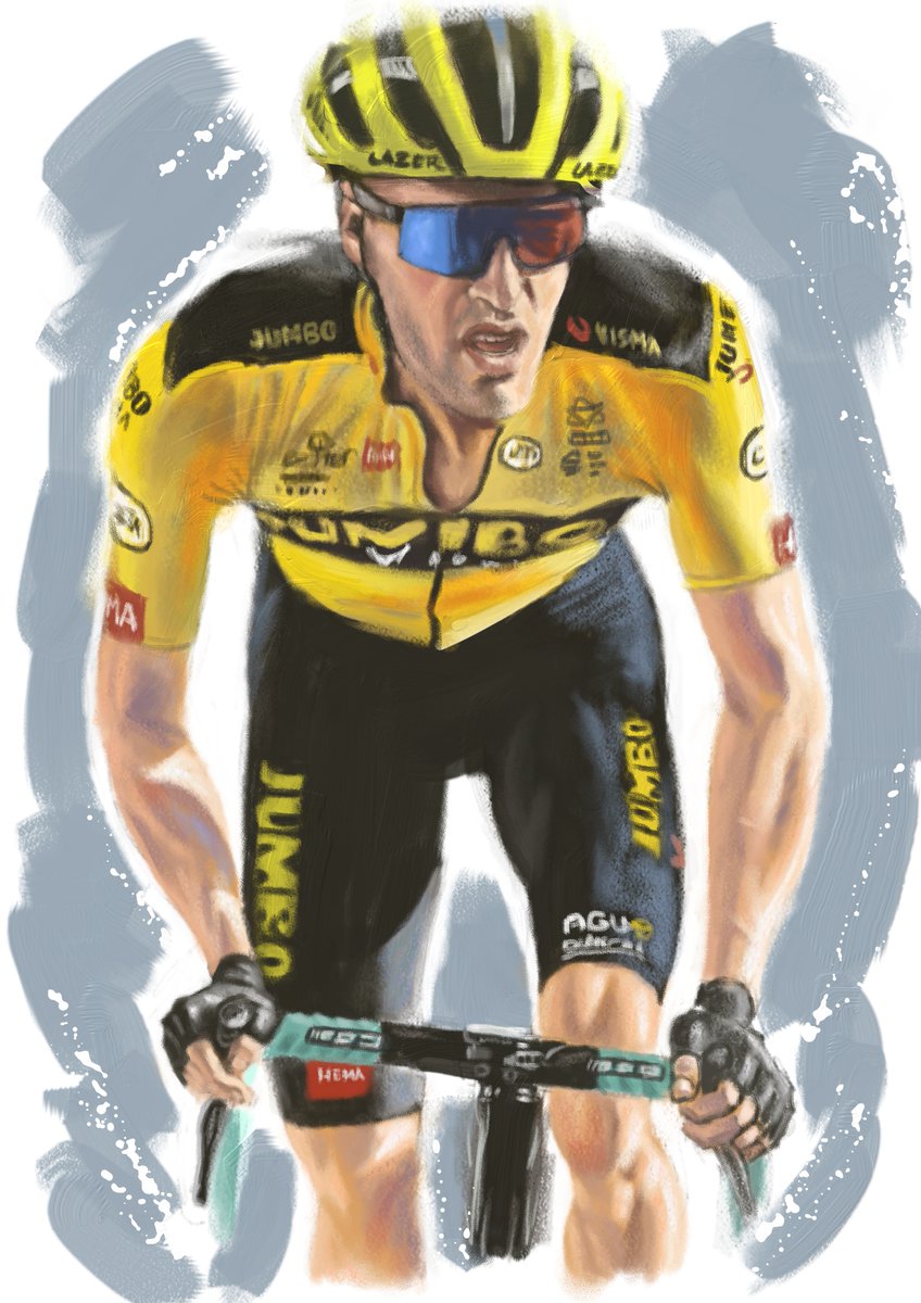 rafamir70's tweet photo. Tom Doumolin fuori classe... @tom_dumoulin @JumboVismaRoad #TDF2020 #cycling https://t.co/SvIFH76Z15