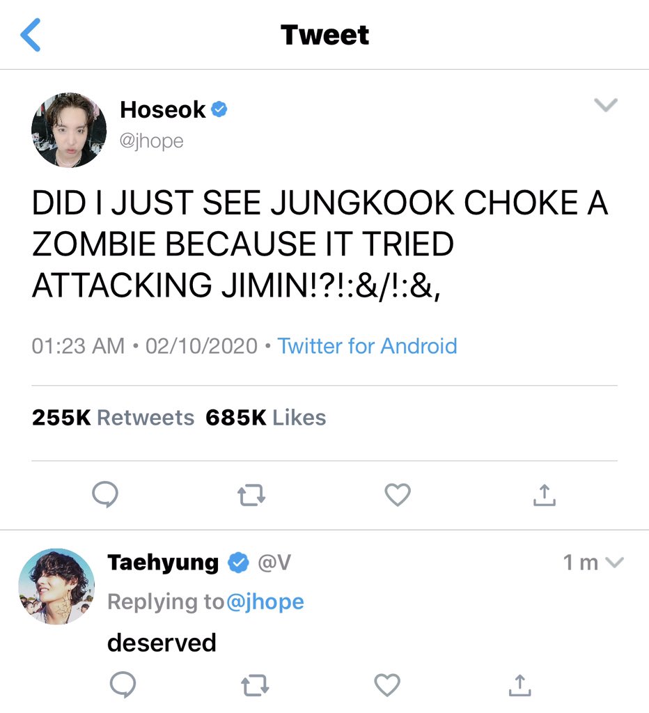 if bts had their own individual twitter accounts during a zombie apocalypse: a (hopefully) funny thread