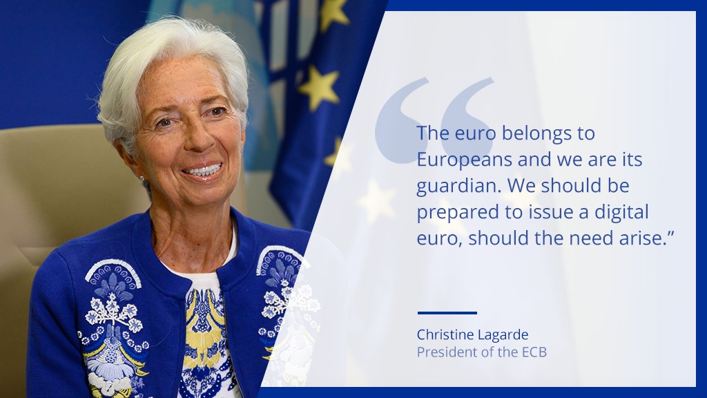 (THREAD) As technological changes are transforming how we pay, a digital euro could offer a universally accepted, risk-free and trusted means of payment to complement cash. We’ve analysed its possible benefits and challenges in our report  https://www.ecb.europa.eu/euro/html/digitaleuro.en.html 1/3