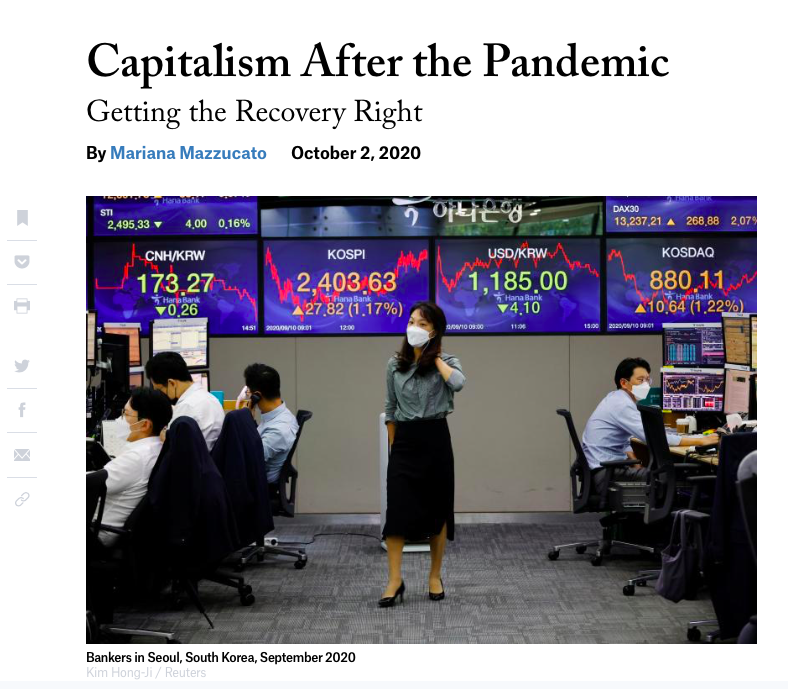 MazzucatoM's tweet photo. My new piece in @ForeignAffairs
 on the concrete ways that #Covid19 recovery plans (yes we need a plan!) can transform the ways that governments and business interact https://t.co/asY3K6iXfN https://t.co/I941KB79Zy