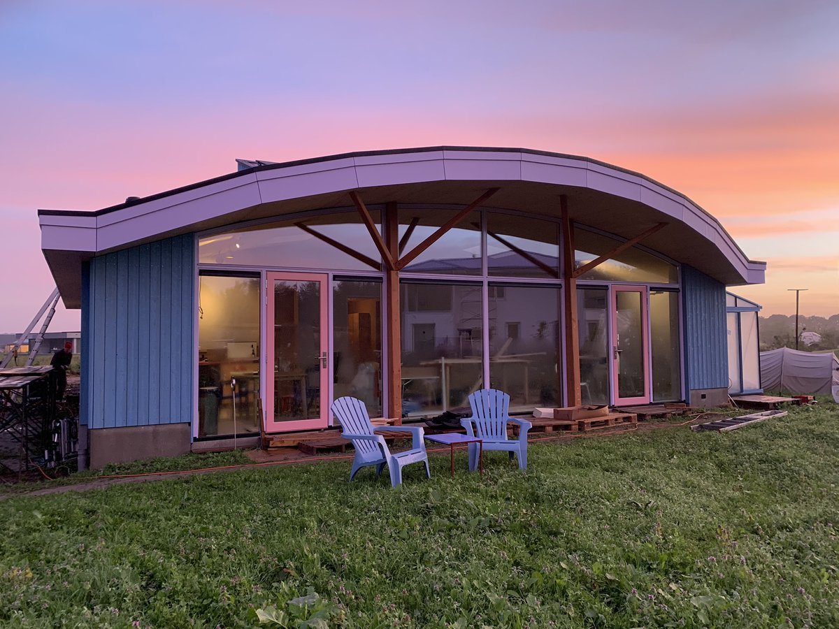 Ochtendgloren in Oosterwold. #BioHouse2 OrigineleHuizen.nl <a href="/Arc2architecten/">Arc2 architecten</a>