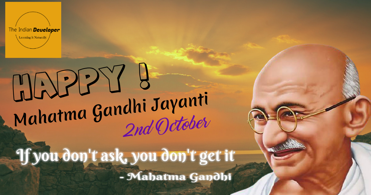 TheIndianDevel's tweet photo. Let us show to the world the power of Non-Violence.
Happy Gandhi Jayanti..
.
.
.
.
#GandhiJayanti
#machinelearning #artificialintelligence #datascience #python #deeplearning #programming #mlcoach #data #datasciencecoach #innovation #dataanalytics #datascientist #ml https://t.co/v4NcGWgq1M