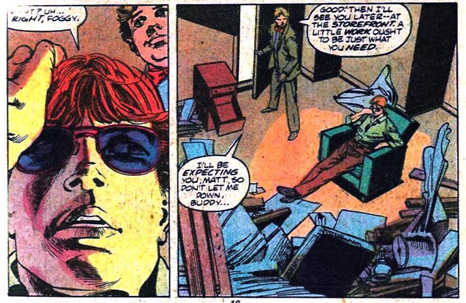 In the end, apparently everything would be fine, apparently.It's also in this issue that the writing chores were turned over to Roger McKenzie. He will be the next DD writer until issue #183. That's what we'll see next.Daredevil Vol 1 #151March, 1978