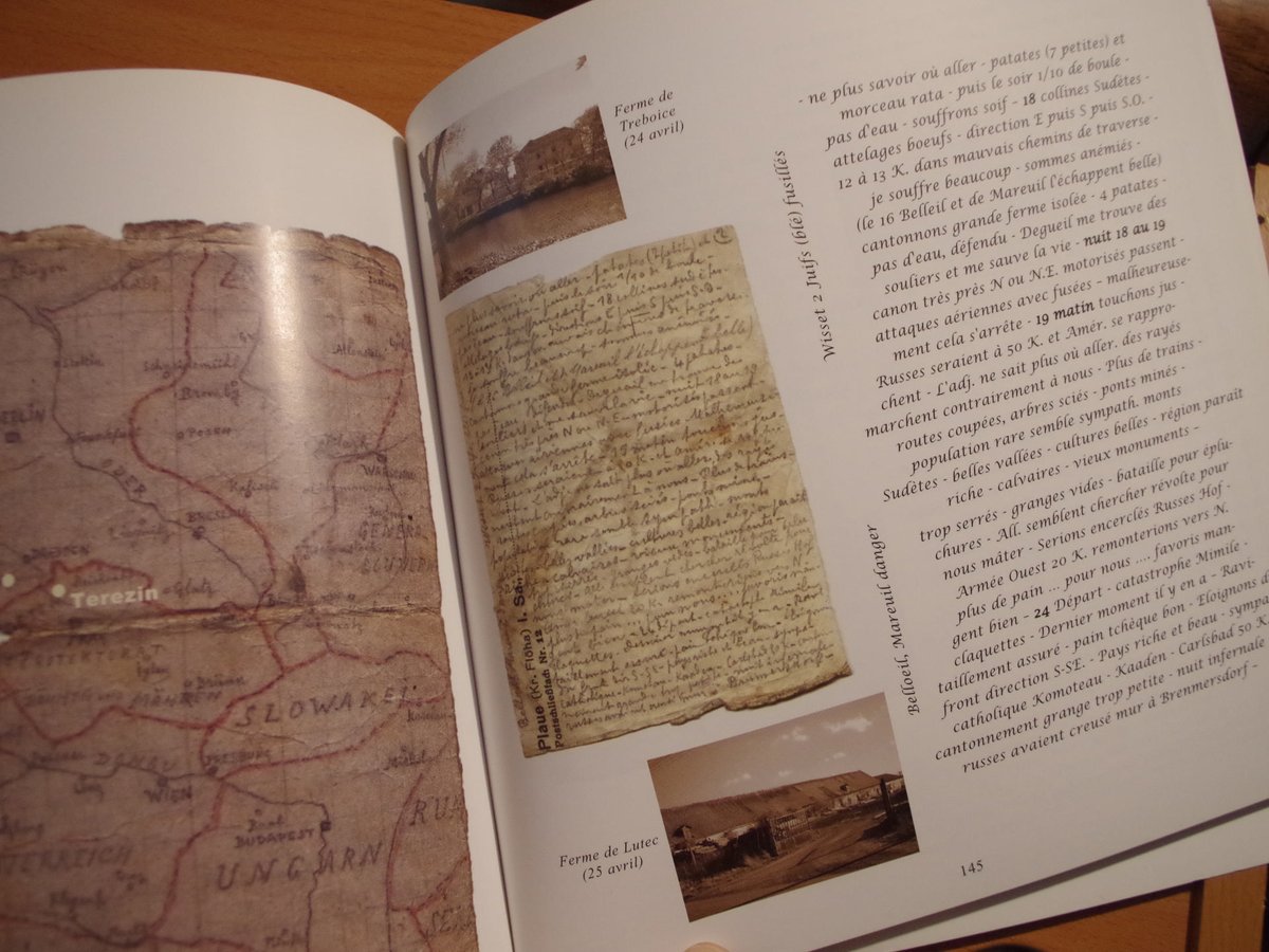 #VendrediLecture Emouvant témoignage de Marcel Letertre, ancien off du 74e, résistant à Châteaubriant, arrêté,  qui nota l'horreur de la déportation sur de petits bouts de papier (miraculeusement sauvés), jusqu'aux marches de la mort... qui le tuèrent qqs jours après le 8 mai 45.