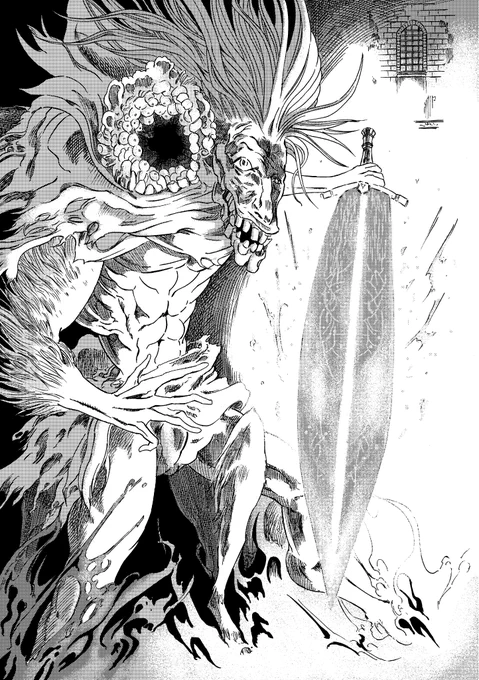 リクエストNO.63
ブラッドボーン
聖剣のルドウイーク
「ああずっと、ずっと側にいてくれたのか。我が師、導きの月光よ…」 